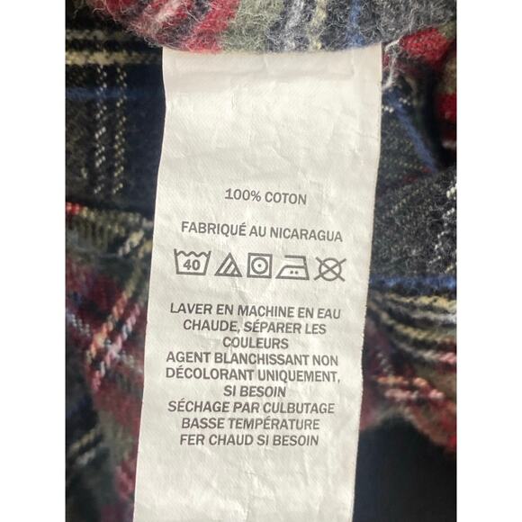 L.L.Bean Plaid Flannel Shirt Men’s L Traditional Fit Button Down Winter Outdoors - Picture 6 of 6